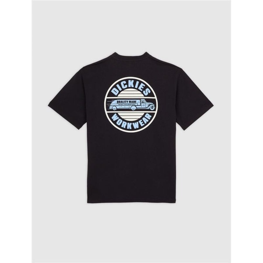 Kort�rmet T-shirt til M�nd Dickies Circle Sort #2