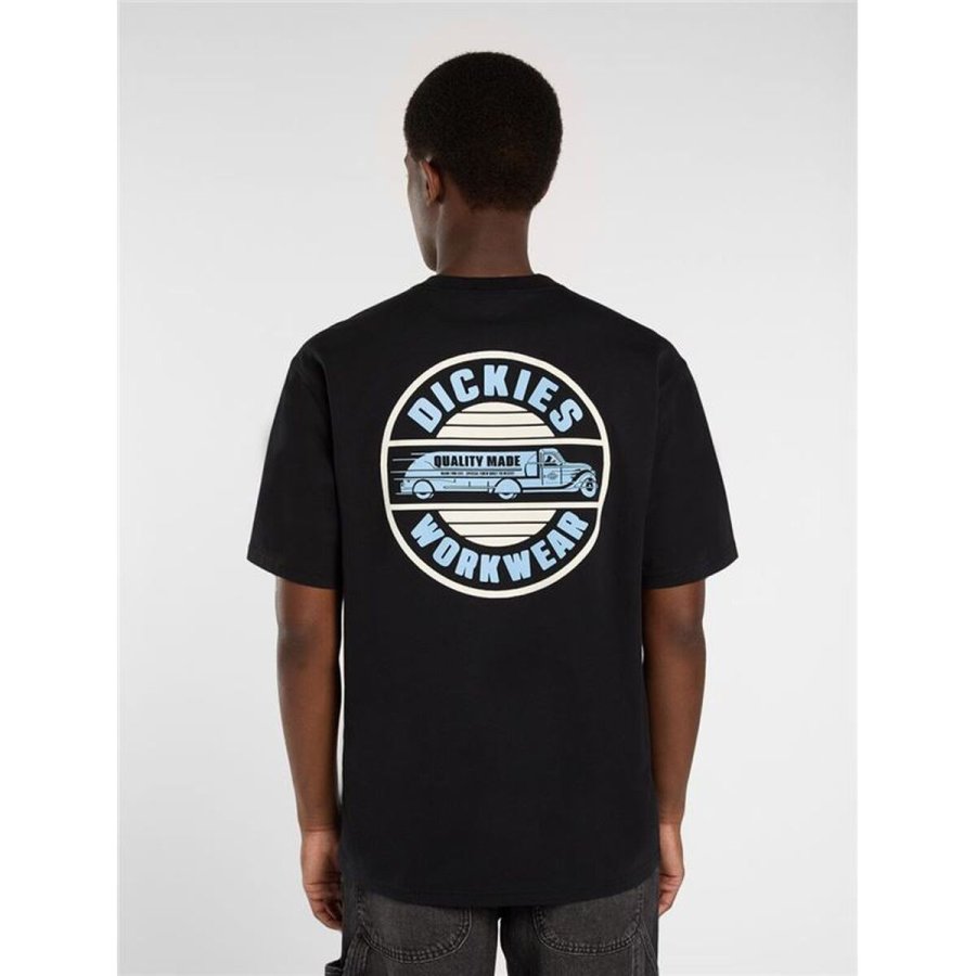 Kort�rmet T-shirt til M�nd Dickies Circle Sort #4