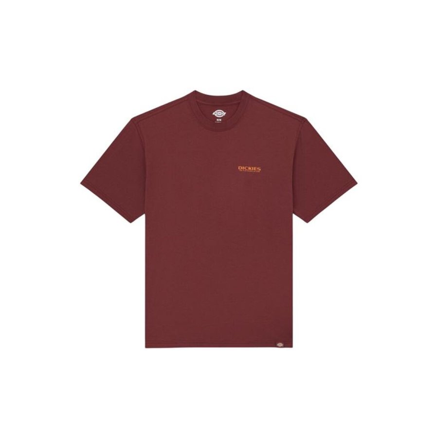 Kort�rmet T-shirt til M�nd Dickies Burns Brun #1