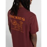 Kort�rmet T-shirt til M�nd Dickies Burns Brun #6
