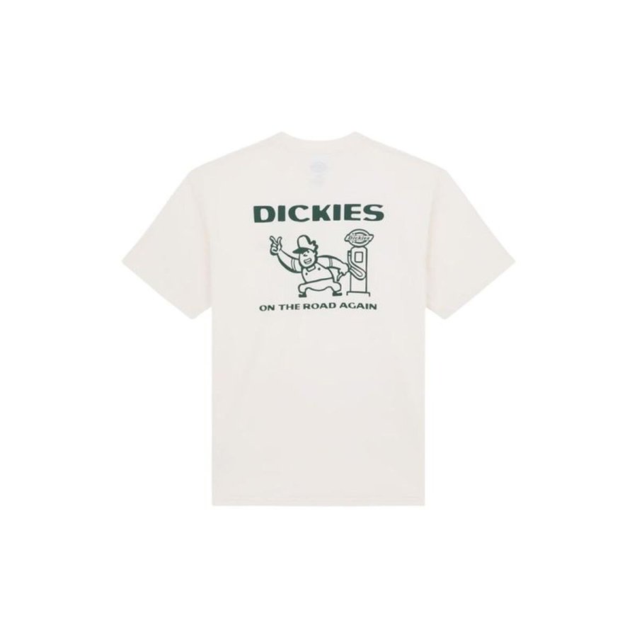 Kort�rmet T-shirt til M�nd Dickies Burns Ss Hvid #2