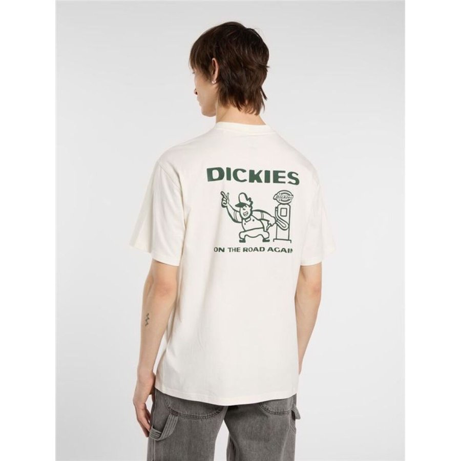 Kort�rmet T-shirt til M�nd Dickies Burns Ss Hvid #4