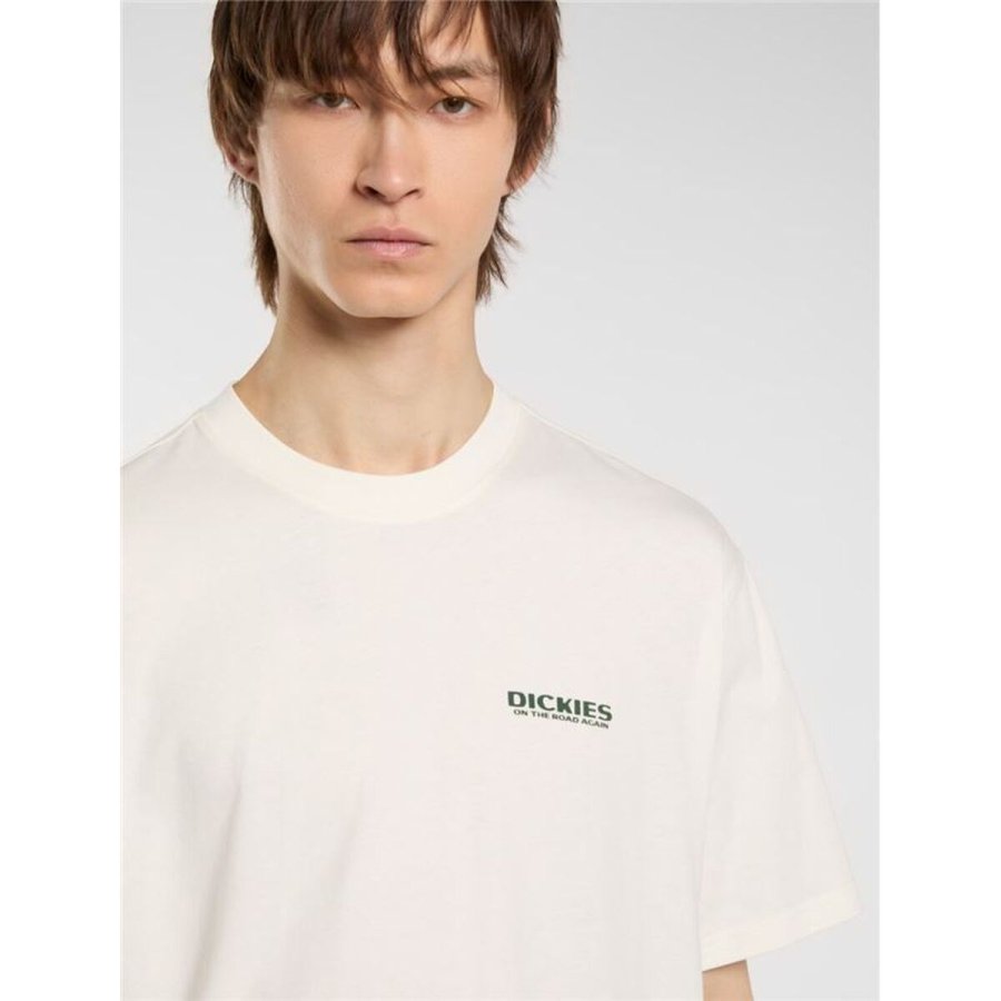 Kort�rmet T-shirt til M�nd Dickies Burns Ss Hvid #5