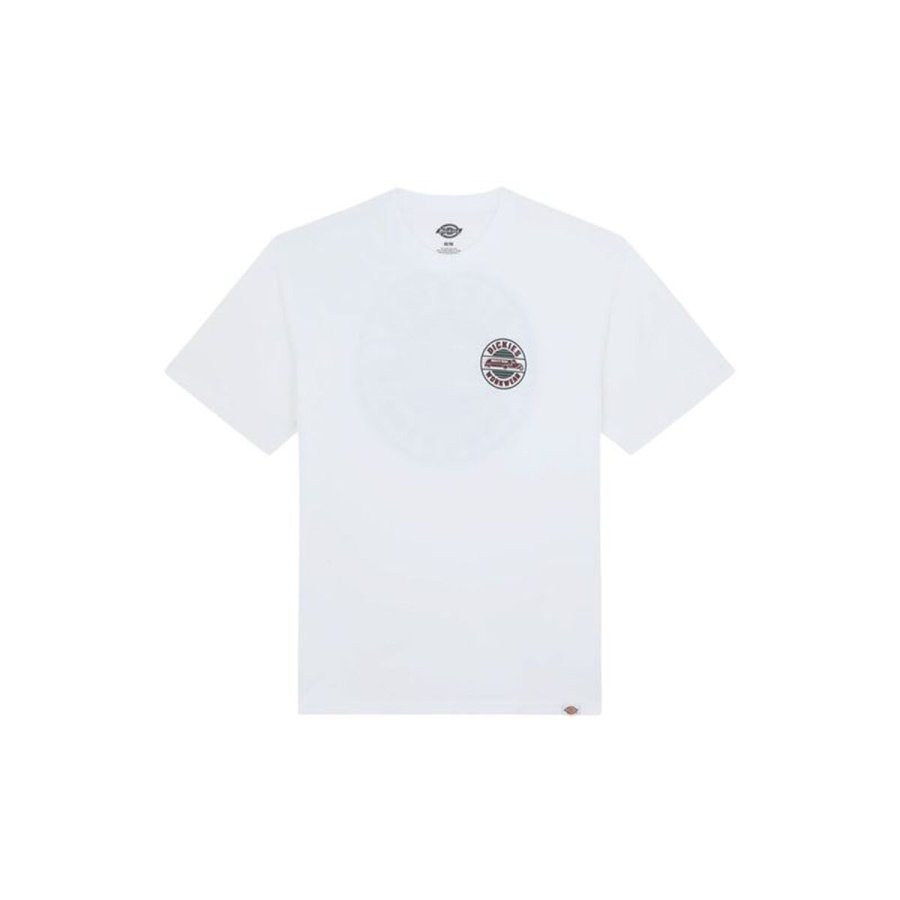 Kort�rmet T-shirt til M�nd Dickies Circle Ss Hvid #1