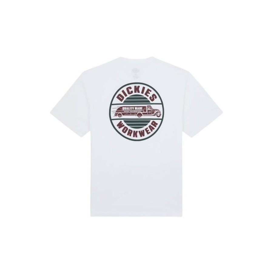 Kort�rmet T-shirt til M�nd Dickies Circle Ss Hvid #2