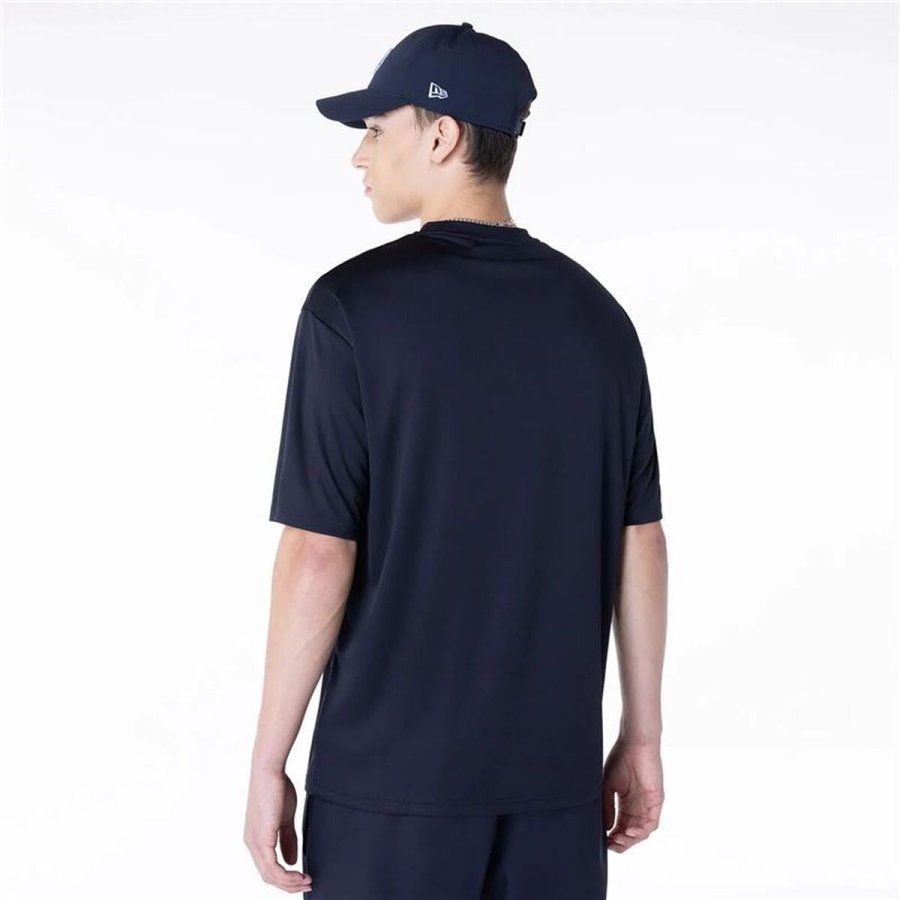 Kort�rmet T-shirt til M�nd New Era League Essential Marinebl� #2