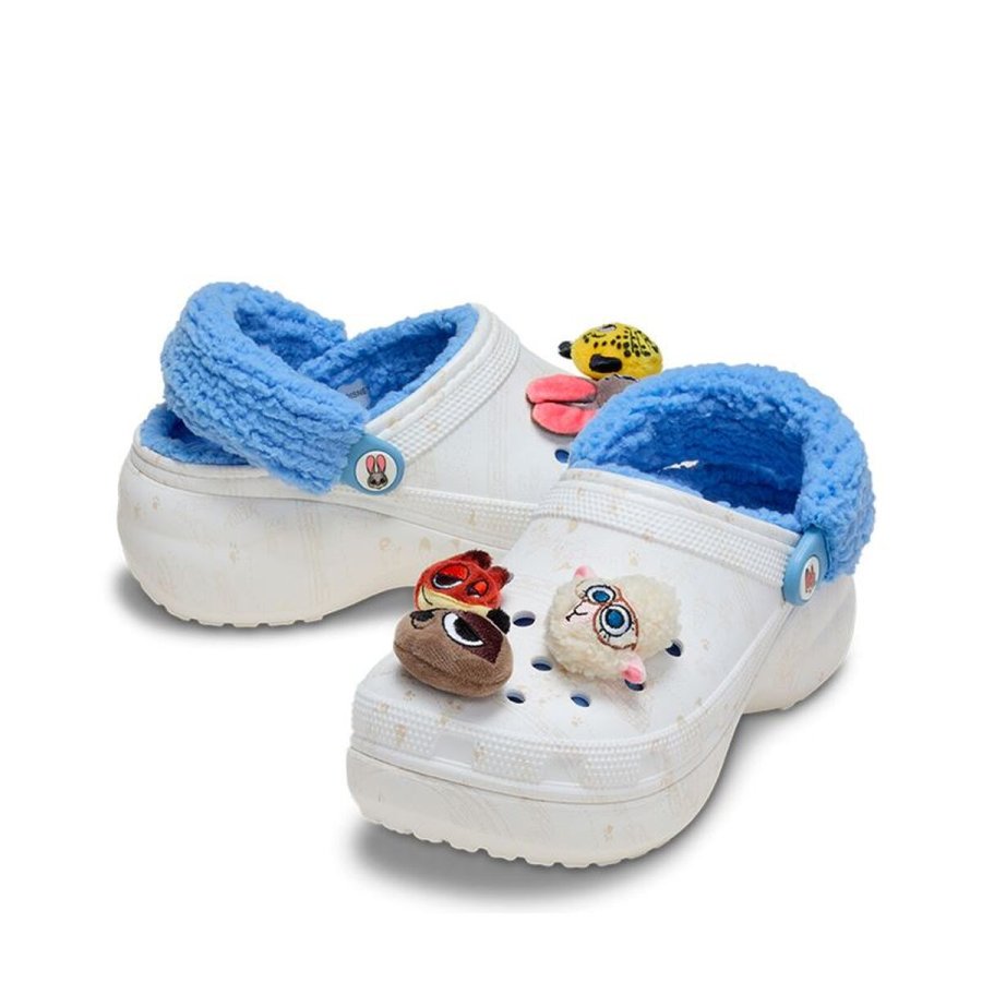 Tr�sko Crocs Zootopia Lined Platform Clog W Hvid #5