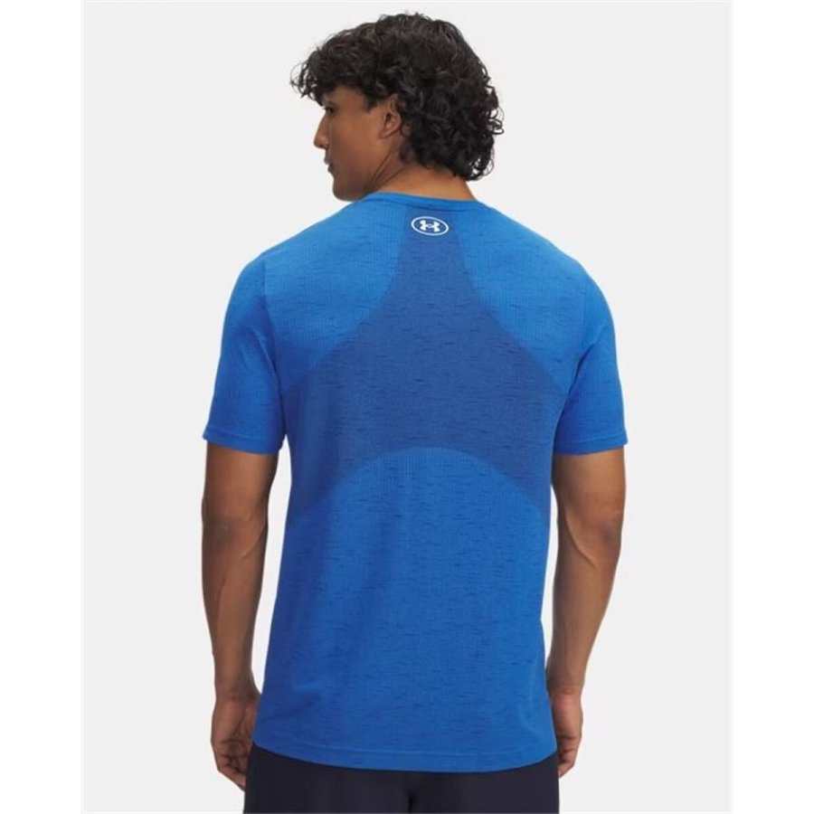 Kort�rmet T-shirt til M�nd Under Armour Vanish Seamless Bl� #2