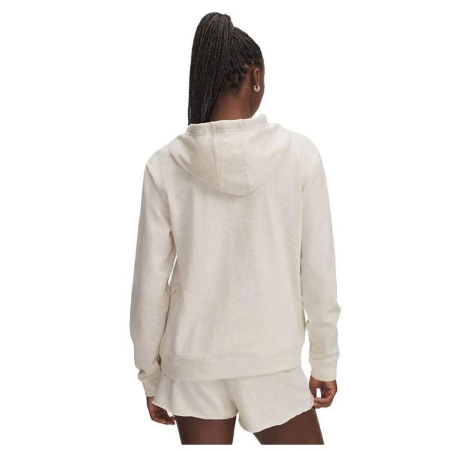 H�ttetr�je til Kvinde Under Armour Rival Terry Hoodie Hvid #2