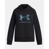 Sweatshirt med h�tte til piger Under Armour Rival Flc Shimmer Hdy Sort #2