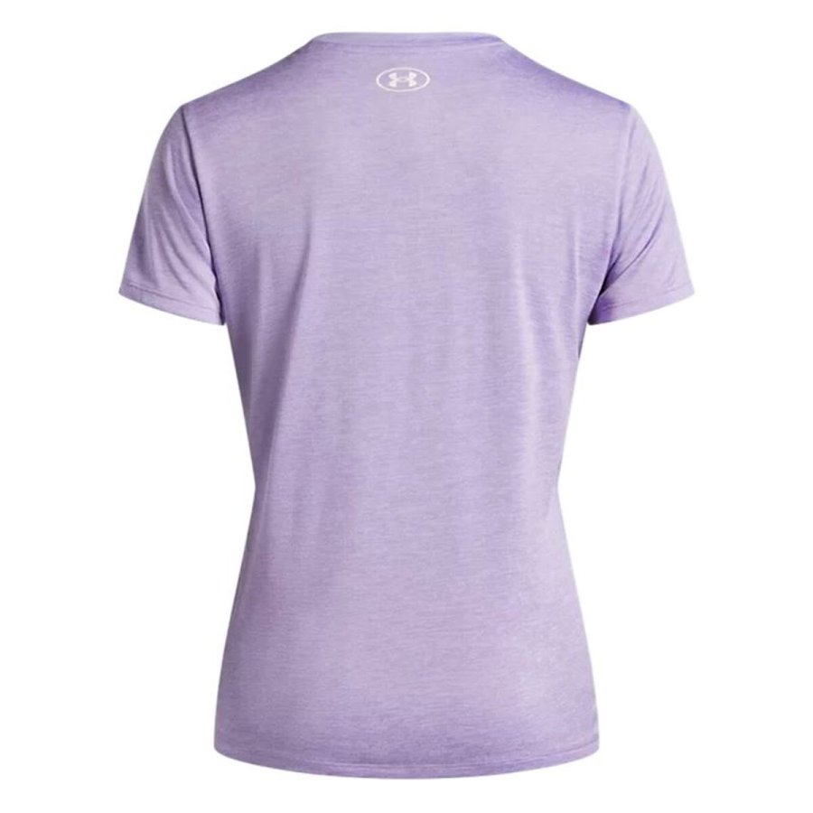 Kort�rmet T-shirt til Kvinder Under Armour 1384230-538 Blomme (XL) #2