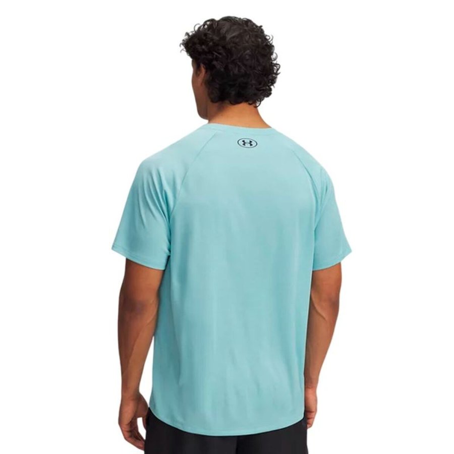 Kort�rmet T-shirt til M�nd Under Armour Tech Textured Ss Himmelbl� #2