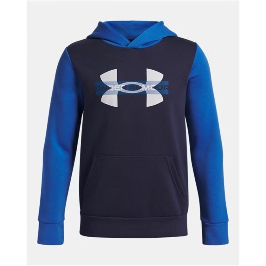 Sweatshirt med h�tte til piger Under Armour Rival Flc Cblck Grphc Hd Bl� #2