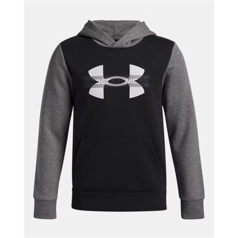 Sweatshirt med h�tte til piger Under Armour Rival Flc Cblck Grphc Hd Sort #2