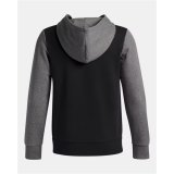 Sweatshirt med h�tte til piger Under Armour Rival Flc Cblck Grphc Hd Sort #3