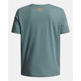 B�rne Kort�rmet T-shirt Under Armour Overlay Wm Ss Gr�n #4