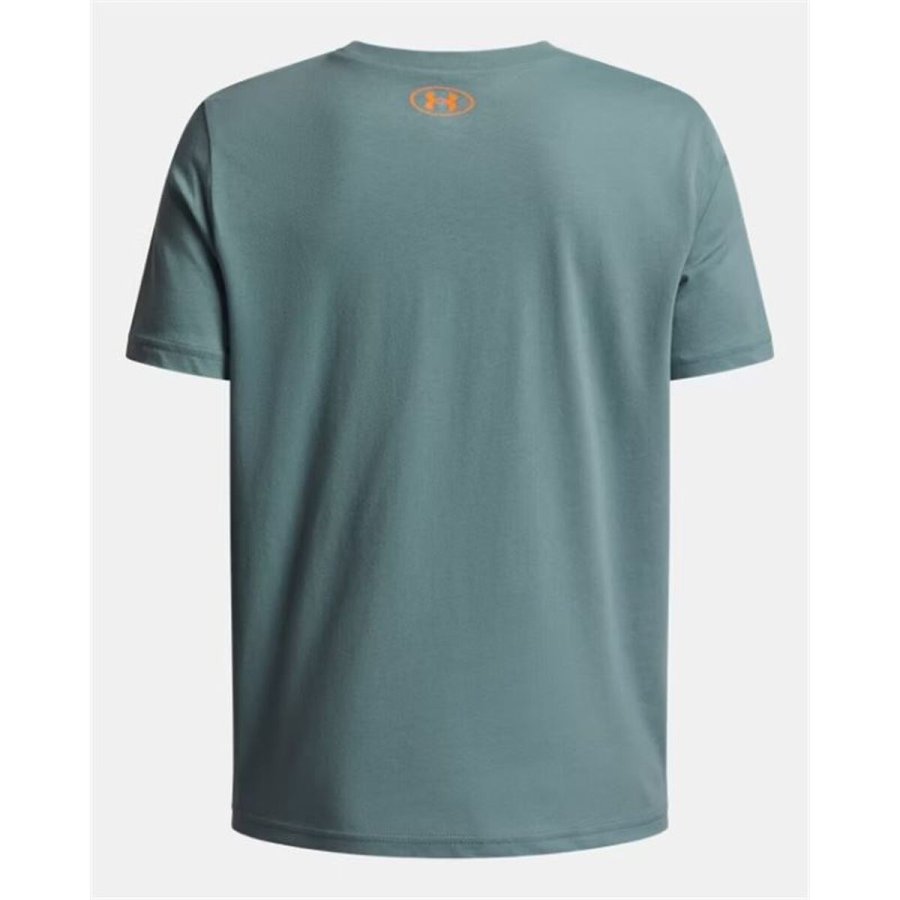 B�rne Kort�rmet T-shirt Under Armour Overlay Wm Ss Gr�n #4