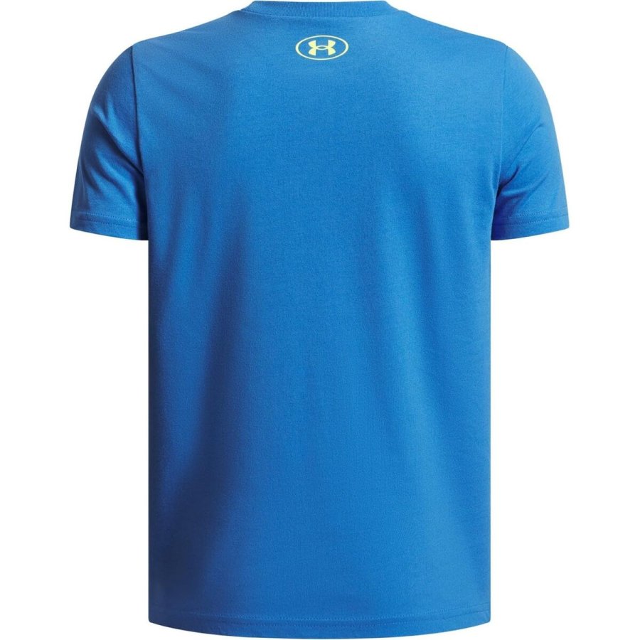 B�rne Kort�rmet T-shirt Under Armour Overlay Wm Ss Bl� #2