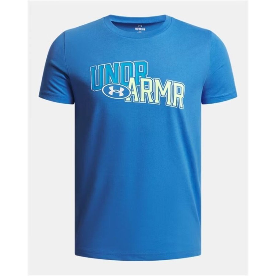B�rne Kort�rmet T-shirt Under Armour Overlay Wm Ss Bl� #3