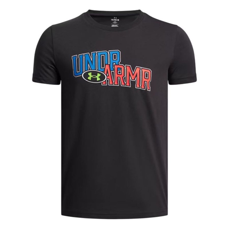 B�rne Kort�rmet T-shirt Under Armour Flame Wm Ss Sort #1