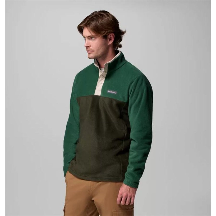 Fleecefor Columbia Sns Mountain Half Snap Oliven M�nd #3