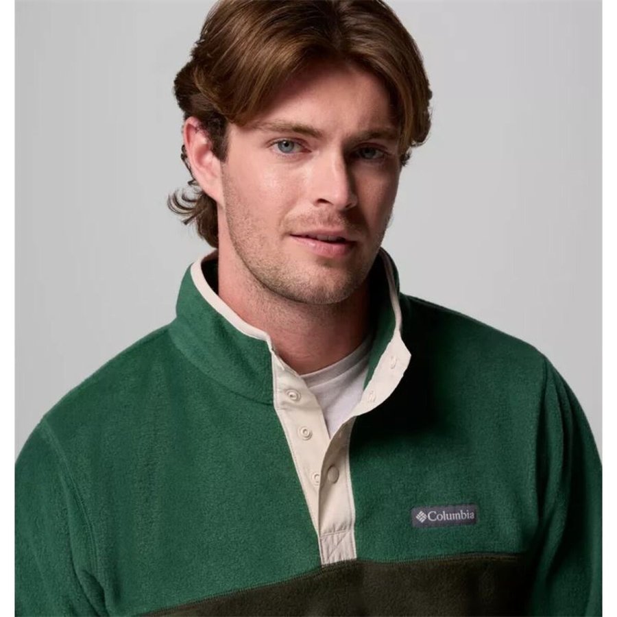 Fleecefor Columbia Sns Mountain Half Snap Oliven M�nd #4