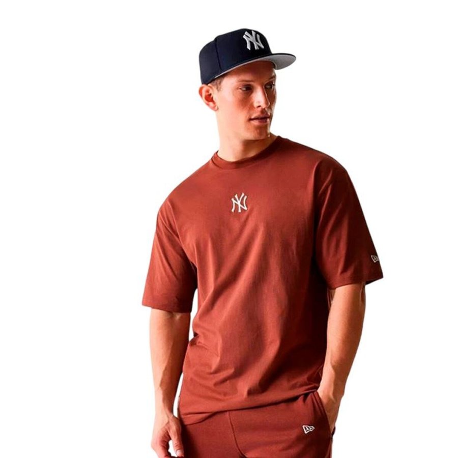 Kort�rmet T-shirt til M�nd New Era MLB MIDI LE OS Brun #1