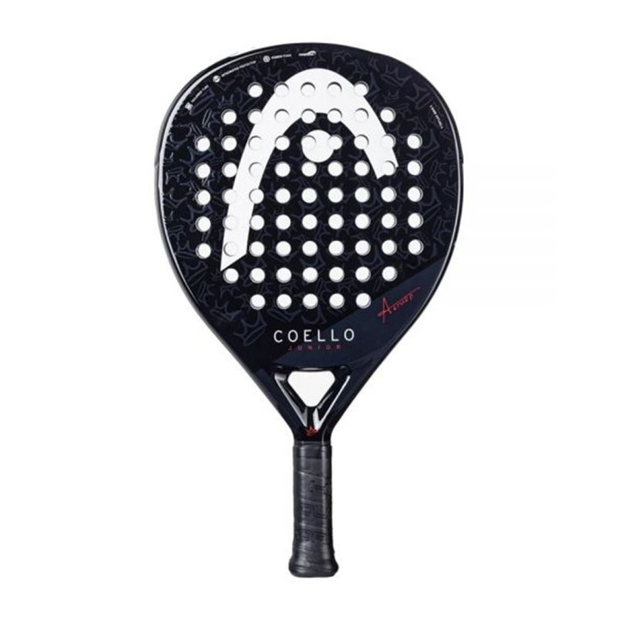 Padel bat Head Coello 2025 Sort Kulfiber #1
