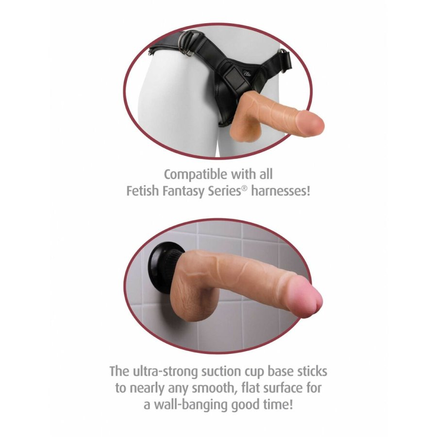 Realistisk Dildo Pipedream Real Feel Deluxe PVC ABS TPR #9