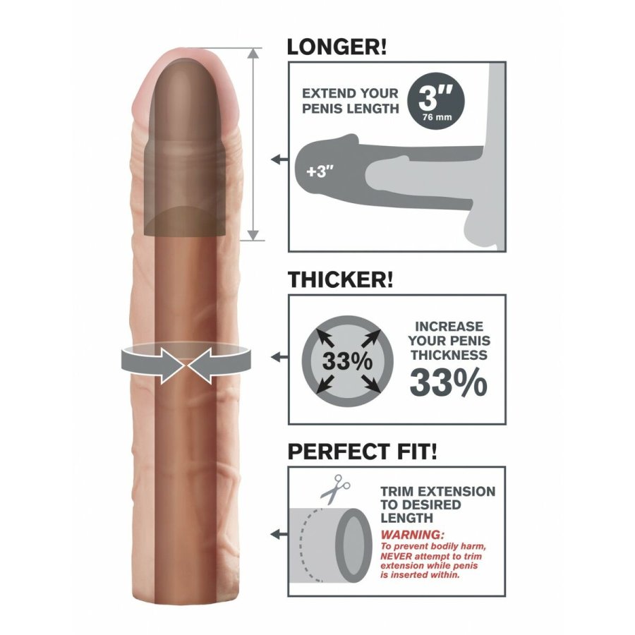 Realistisk Dildo Pipedream Fantasy X-Tensions #7