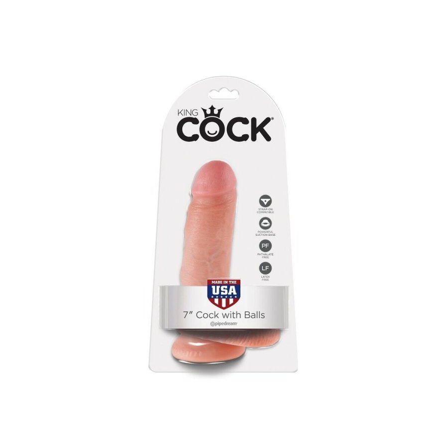 Realistisk penis Pipedream King Cock Natur  4,6 cm #3