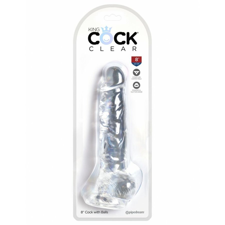 Realistisk Dildo Pipedream King Cock Clear #3