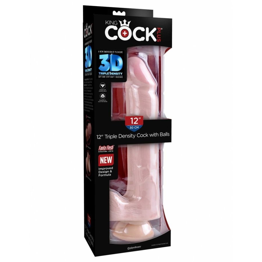 Realistisk Dildo Pipedream King Cock Plus TPE #3