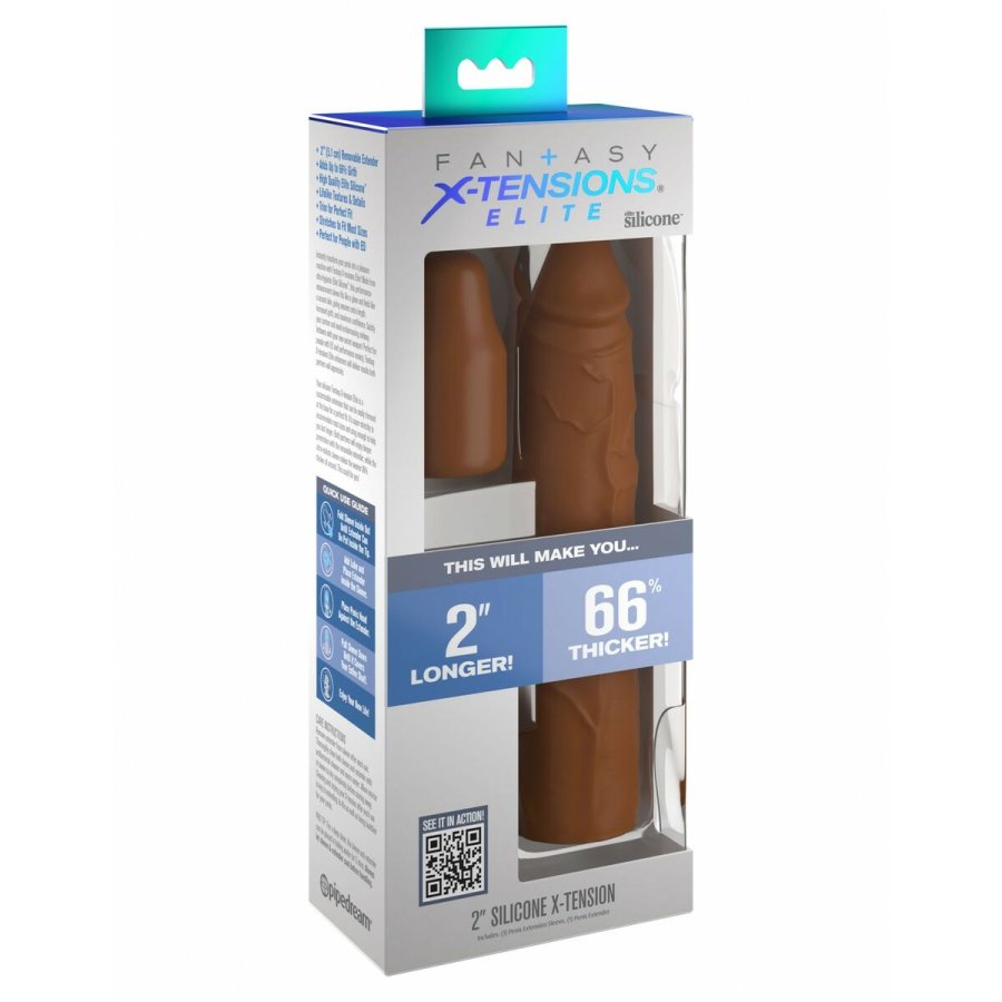 Penis cover Pipedream Fantasy X-tensions Elite Brun #3
