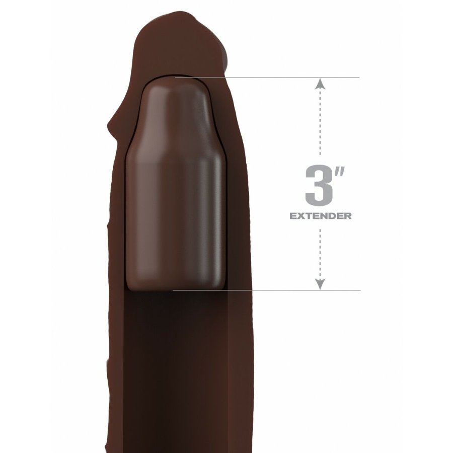 Penis cover Pipedream Fantasy X-tensions Elite Brun #5