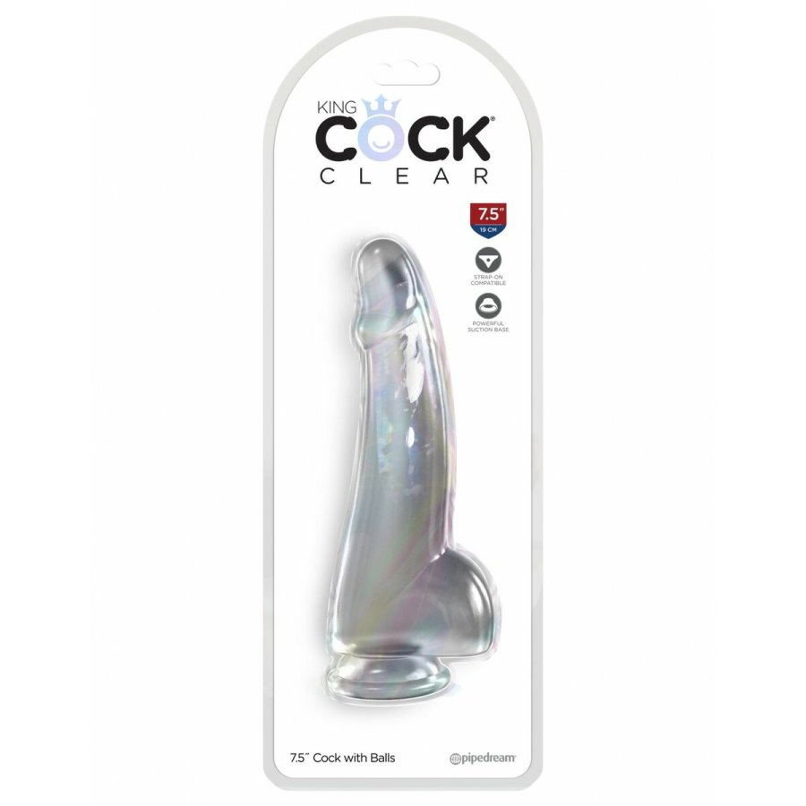 Dildo Pipedream King Cock Clear TPE #3
