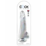 Realistisk Dildo Pipedream King Cock Clear TPE Gennemsigtig #3