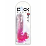 Dildo Pipedream King Cock Clear TPE Pink #3
