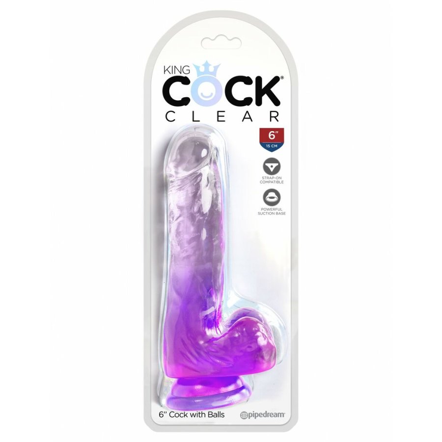 Dildo Pipedream King Cock Clear TPE #3
