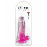 Dildo Pipedream King Cock Clear TPE Pink #3
