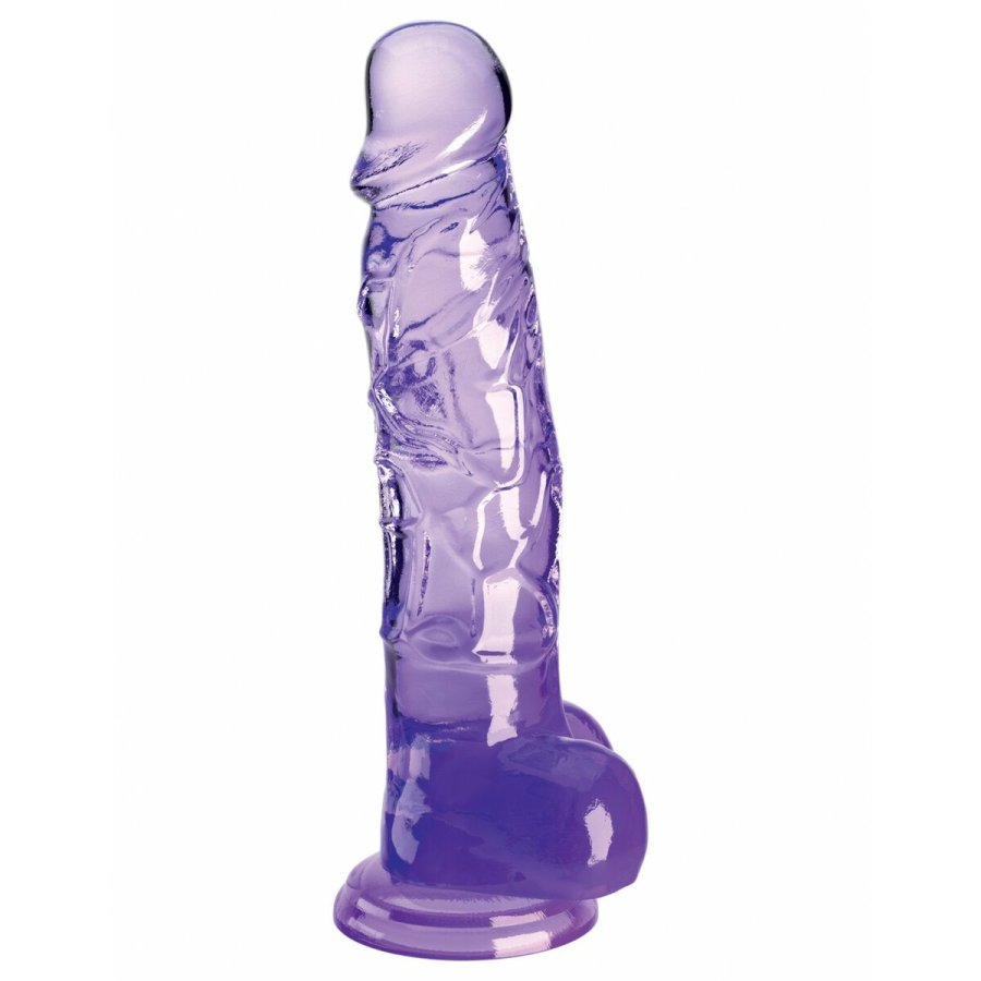 Realistisk Dildo Pipedream King Cock Clear TPE Lilla #1