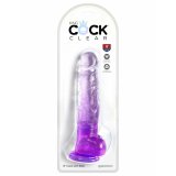 Realistisk Dildo Pipedream King Cock Clear TPE Lilla #3