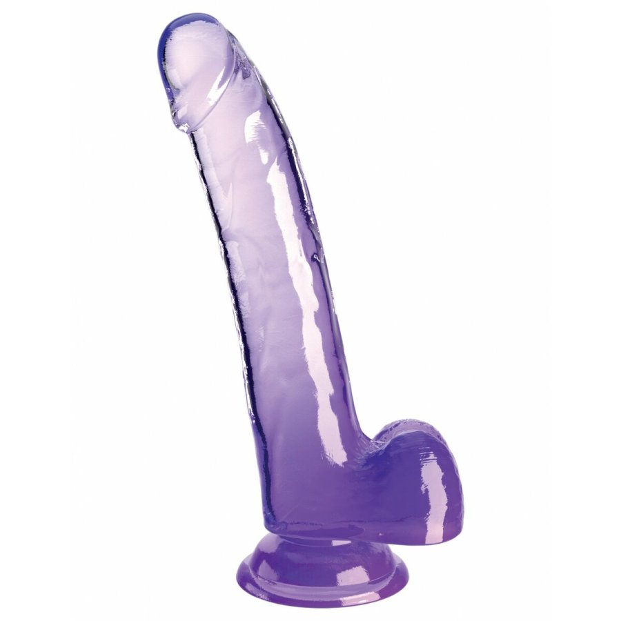 Realistisk Dildo Pipedream King Cock Clear TPE Lilla #1