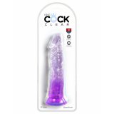 Realistisk Dildo Pipedream King Cock Clear TPE Lilla #3