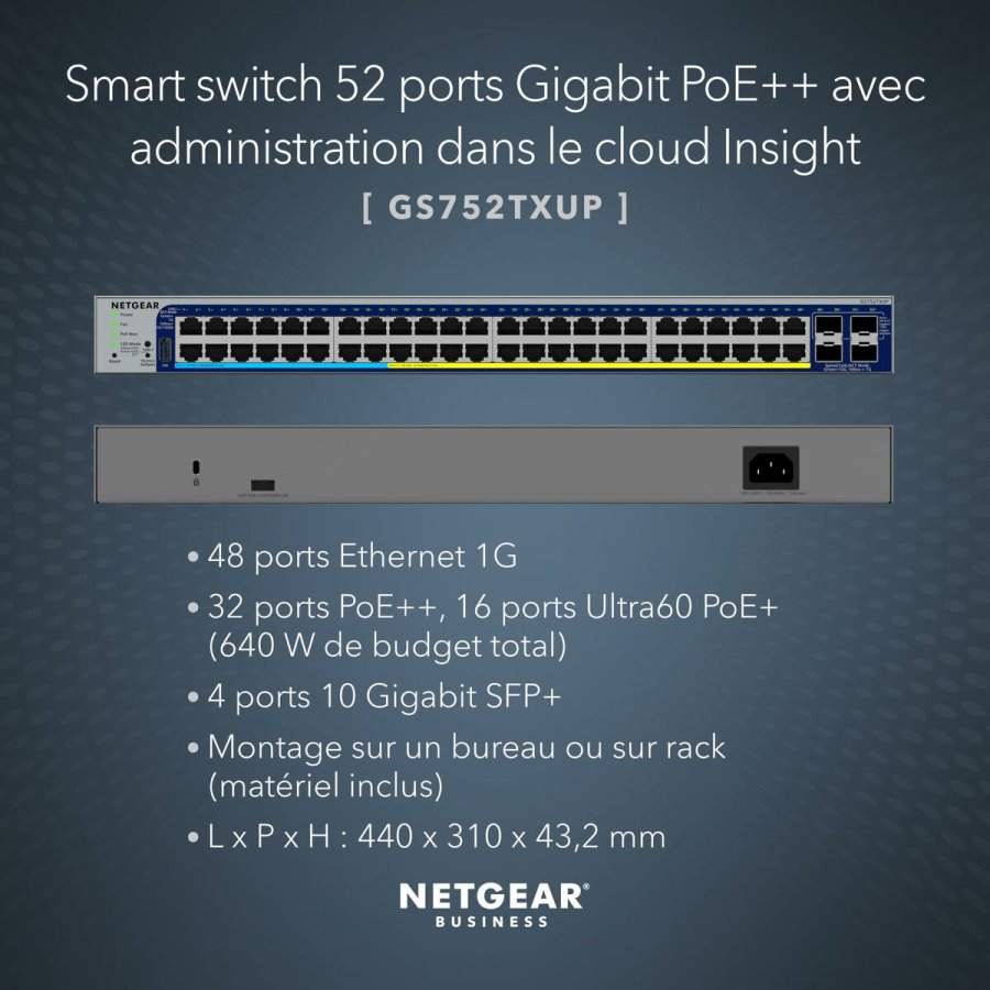 Switch Netgear GS752TXUP-300EUS #2