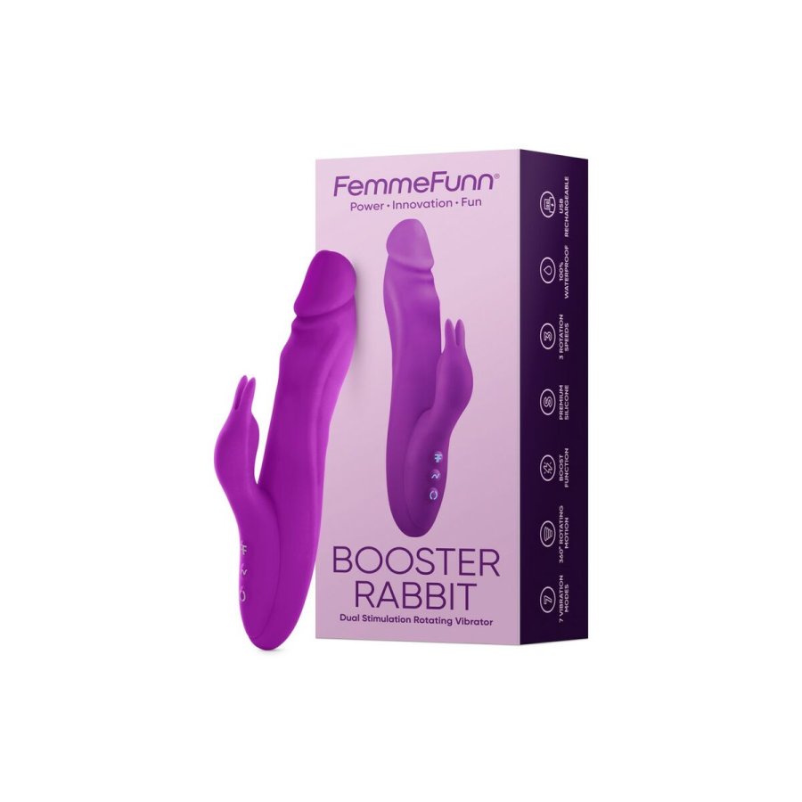 Dual Stimulation Vibe FemmeFunn Booster Rabbit Lilla #3