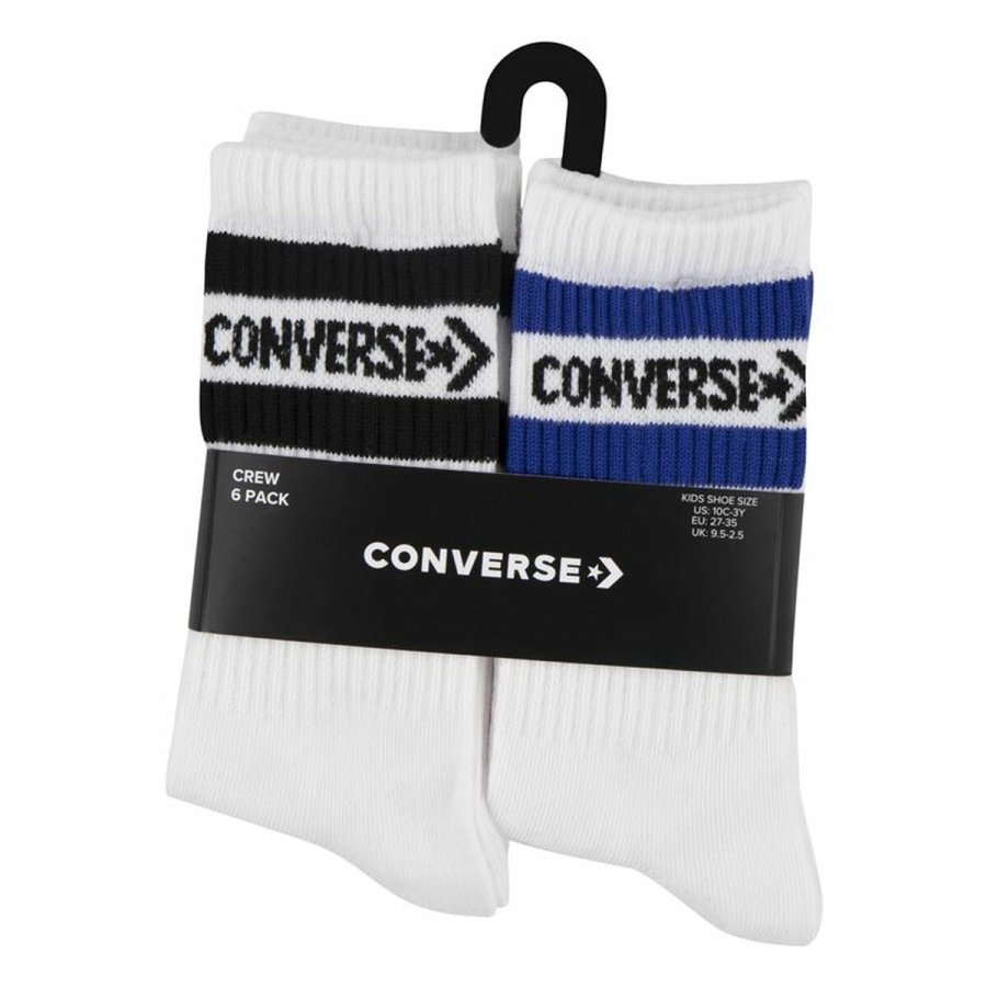Sokker Converse Wordmark Crew Hvid (5-7 r) #7