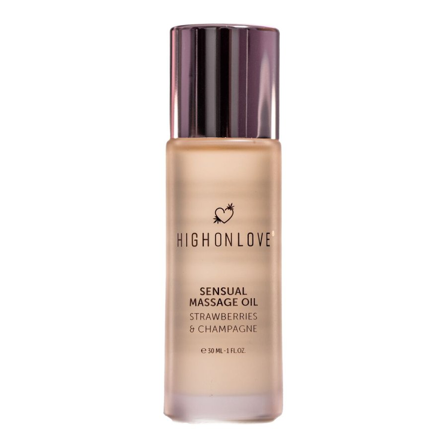 Erotisk massageolie Highonlove Jordbr Jordbr Mousserende Vin 30 ml #3