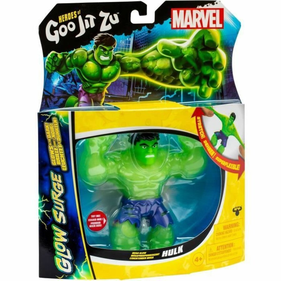 Action Figurer Goo Jit Zu Hulk Glow Surge #3