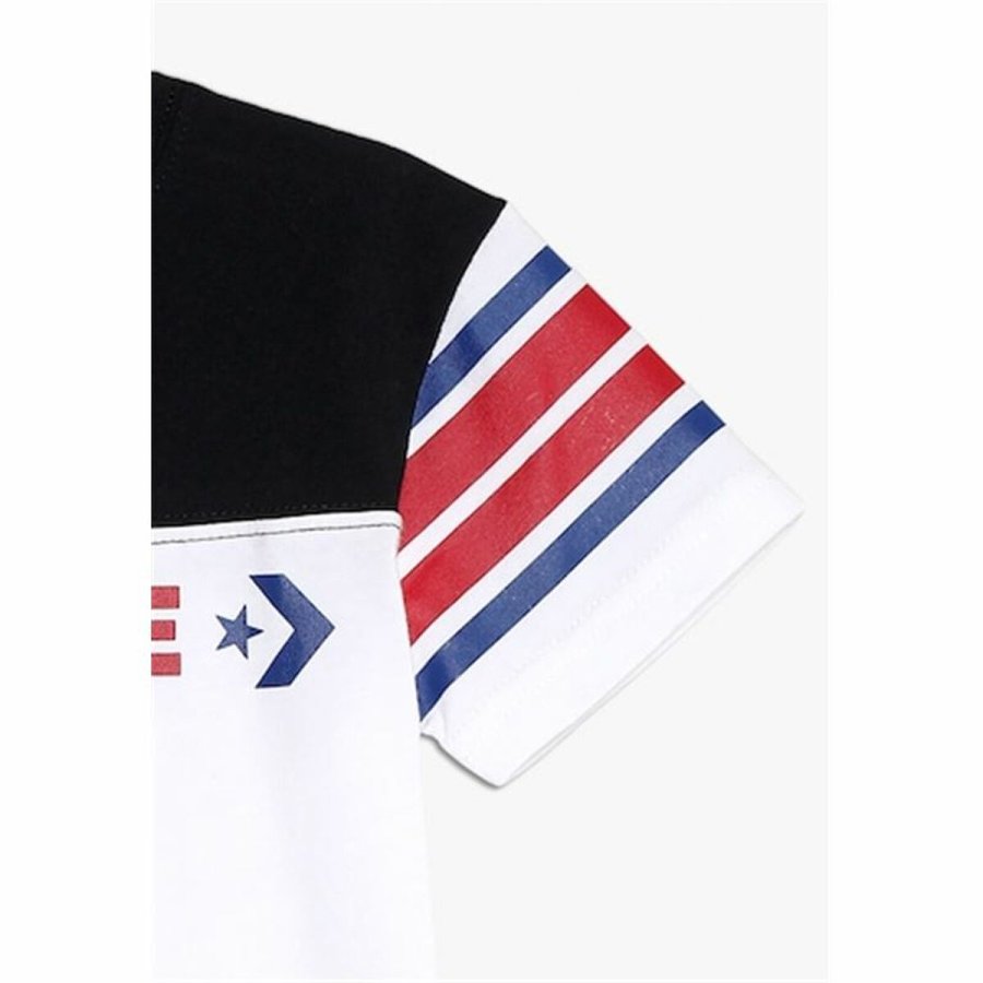 Brne Kortrmet T-shirt Converse Retro Sport Hvid #4